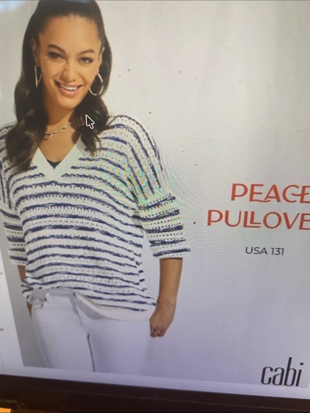 Chic CAbi  Peace pullover sweater - Picture 13 of 13